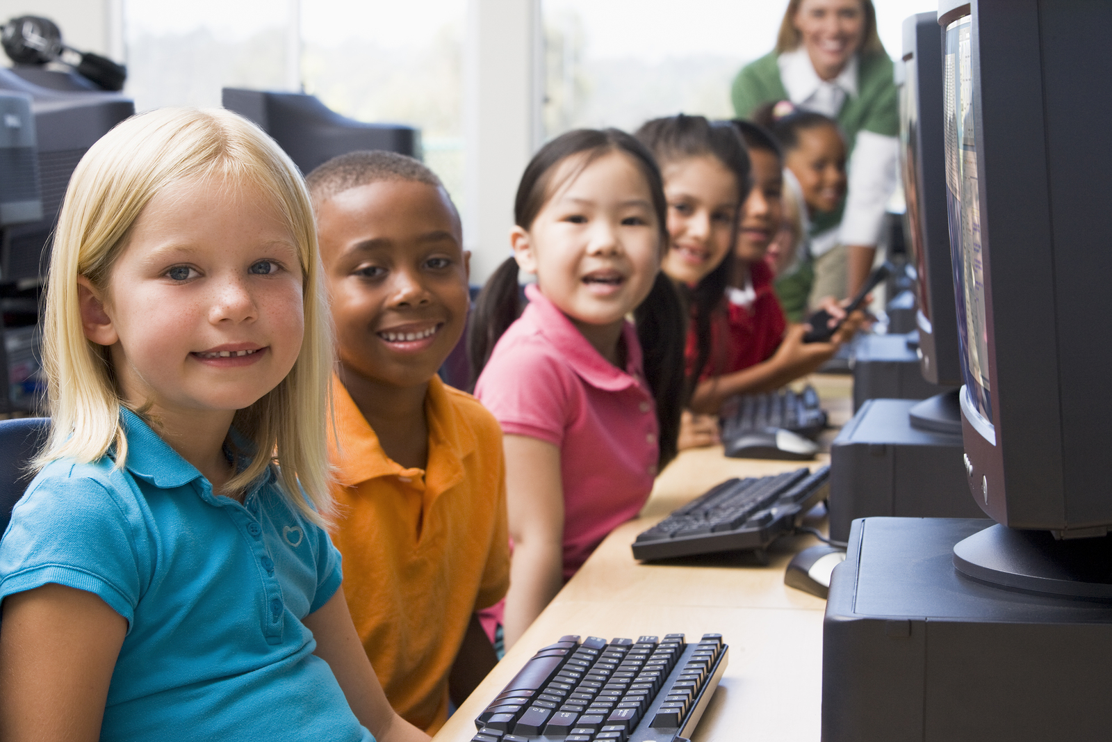 Children at the All Around Learning Center, math and reading specialists